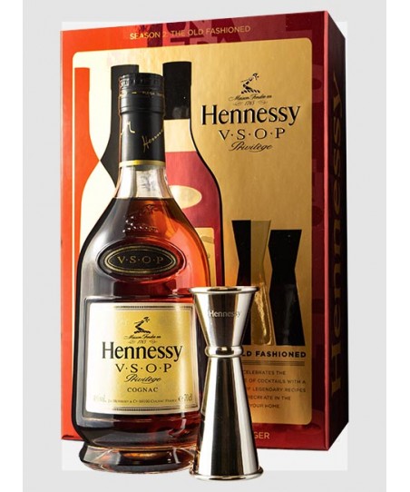Hennessy Cognac V.S.O.P. Privilege Confezione con Jigger 40% 70 cl